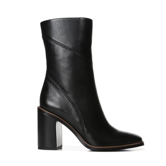 Franco Sarto Stevie (WIDE CALF) In Black Leather - Picture 11 of 12